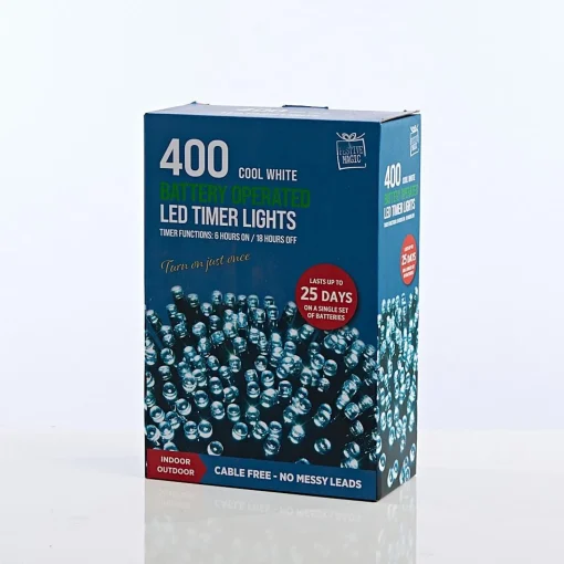Battery Operated Lights>Christmas World 400 Led Battery Fairy Lights