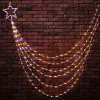 3D & 2D Displays>Christmas World 200 Led Warm And Cool White Waterfall Star (3M)