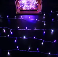 Fairy Lights>Christmas World 420 Led White/Blue And Pink Dual Colour Lights (33.5M)