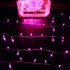 Fairy Lights></noscript>Christmas World 420 Led White/Blue And Pink Dual Colour Lights (33.5M)