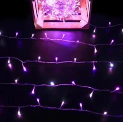 Fairy Lights></noscript>Christmas World 420 Led White/Blue And Pink Dual Colour Lights (33.5M)