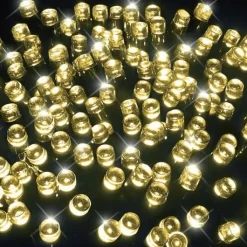 Solar Lights>Christmas World 1000 Warm White Solar Fairy Lights