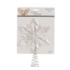 Tree Toppers>Christmas World Acrylic Snowflake Tree Topper Iridescent Finish (32Cm)