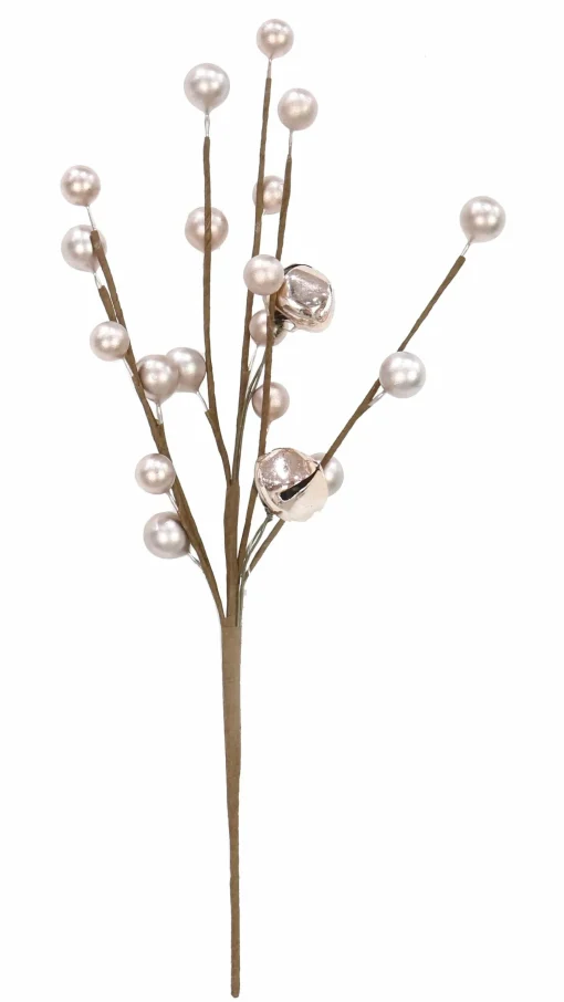 Pretty In Pink & Rose Gold>Christmas World Berries Pick With Nutbells (25Cm)