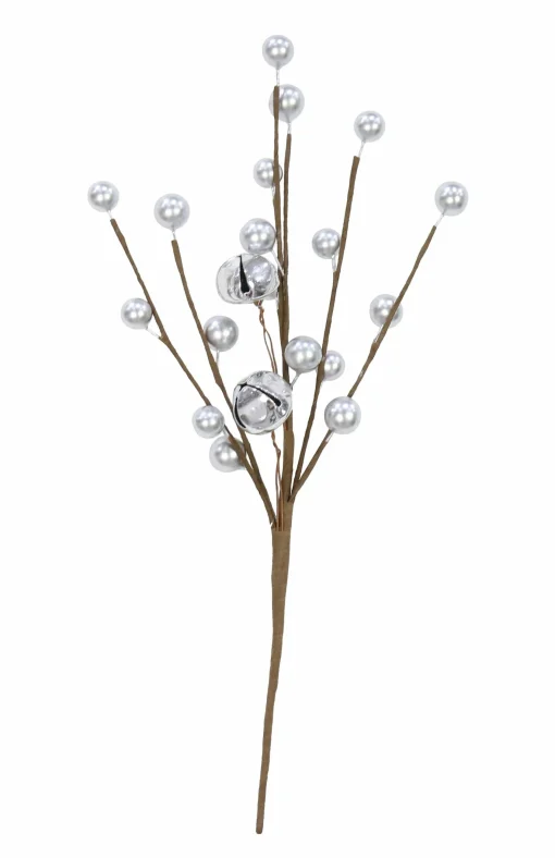 Pretty In Pink & Rose Gold>Christmas World Berries Pick With Nutbells (25Cm)