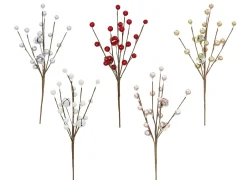 Magical Winter Wonderland>Christmas World Berries Pick With Nutbells (25Cm)