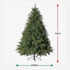 Artificial Trees></noscript>Christmas World Bottle Brush Snow Tipped Tree 5Ft (1.5M)