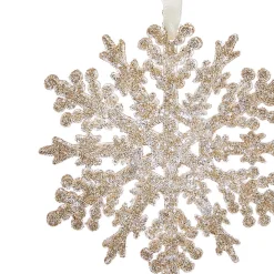 Hanging Decorations></noscript>Christmas World Champagne Snowflake Tree Decoration