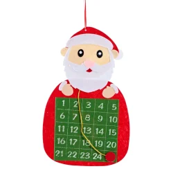 Hanging Decorations></noscript>Christmas World Christmas Felt Hanging Advent Calendar 3 Asst - Rudolph