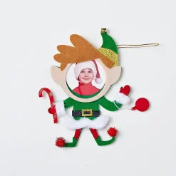 Other Decorations></noscript>Christmas World Christmas Felt Photo Frame Deco - Santa