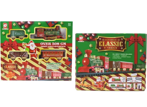 3D & 2D Displays>Christmas World Classic Train Set (14Pc)