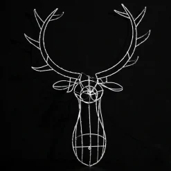 3D & 2D Displays>Christmas World 3D Ww/W Hanging Reindeer Head Wall Decor