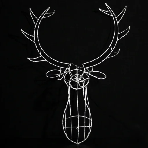 3D & 2D Displays>Christmas World 3D Ww/W Hanging Reindeer Head Wall Decor