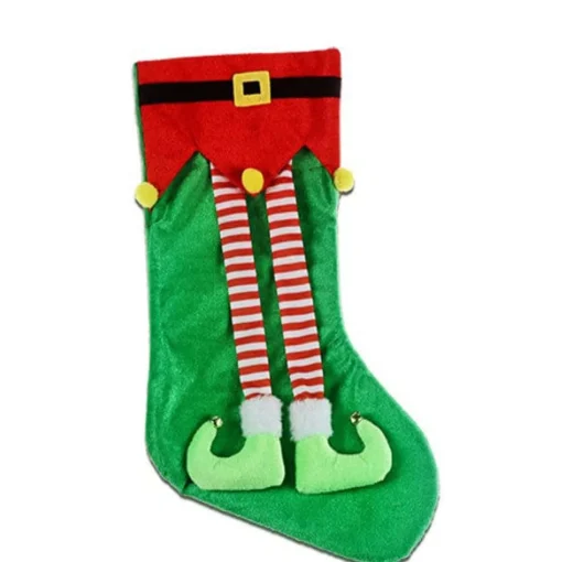 Elf'S Galore>Christmas World Dangling Elf Legs Christmas Stocking