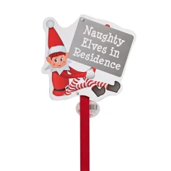 Elf'S Galore></noscript>Christmas World Elves Behaving Badly Naughty Elf Garden Sign