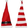 Elf'S Galore>Christmas World Extra Long Bendable Santa Hat Asst (70Cm)