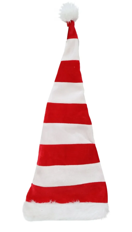 Elf'S Galore>Christmas World Extra Long Bendable Santa Hat Asst (70Cm)