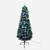 Fibre Optic Trees>Christmas World Fibre Optic Tree Slim With Cool White Leds (1.5M)