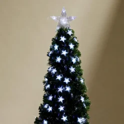 Fibre Optic Trees></noscript>Christmas World Fibre Optic Tree Stars White (1.8M)