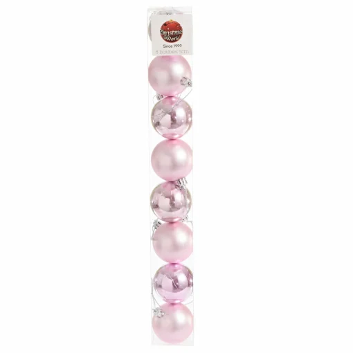 Baubles>Christmas World Flamingo Pink Bauble Pack (5Cm)