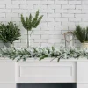 Wreaths, Garlands And Bows>Christmas World Flocked Emerald Angel Garland (2.7M)
