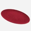 Traditional & Berry>Christmas World Flocked Red Plate
