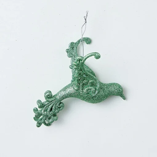 Hanging Decorations>Christmas World Glitter Hanging Decoration - Silver Dove