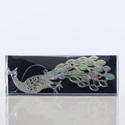 Magical Winter Wonderland></noscript>Christmas World Glitter Peacock Decoration