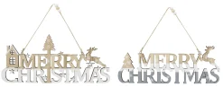 Touch Of Elegance>Christmas World Hanging Merry Christmas Sign (30Cm)