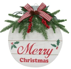 Hanging Decorations>Christmas World Hanging Retro Bauble Plaque (34Cm)