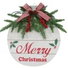 Traditional & Berry>Christmas World Hanging Retro Bauble Plaque (34Cm)