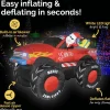 Inflatables>Christmas World Inflatable Santa And Monster Truck (2.1M)