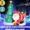 Inflatables>Christmas World Inflatable Santa And Puppy (1.95M)