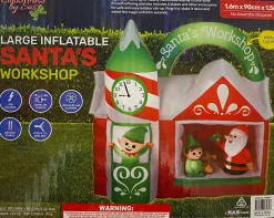 Inflatables></noscript>Christmas World Inflatable Santa'S Workshop (1.5M)