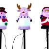 Path Poles>Christmas World Led Disco Character Path Lights (3Pc)