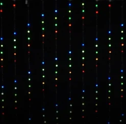 Novelty Lights>Christmas World Led Flex Wire Curtain Lights (Remote Control)
