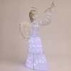 3D & 2D Displays>Christmas World Led Glitter Thread Angel With Trumpet