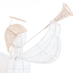 3D & 2D Displays></noscript>Christmas World Led Glitter Thread Angel With Trumpet