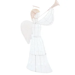 3D & 2D Displays></noscript>Christmas World Led Glitter Thread Angel With Trumpet