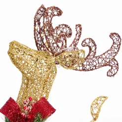 3D & 2D Displays></noscript>Christmas World Led Glitter Thread Twinkling Reindeer