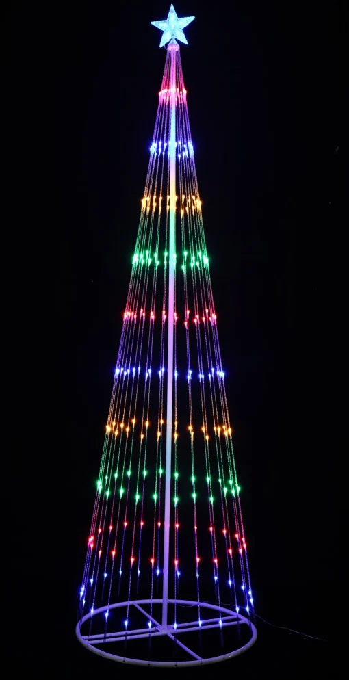 3D & 2D Displays>Christmas World Led Multi Digital Strands Tree (2.4M)