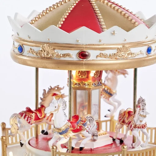 3D & 2D Displays>Christmas World Led Musical Merry-Go-Round