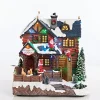 3D & 2D Displays>Christmas World Led Musical Reindeer Lodge Scene