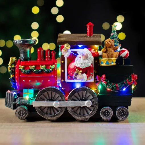 3D & 2D Displays>Christmas World Led Musical Santa Train Engine