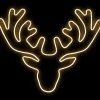 Frame Ropelight (Motifs)>Christmas World Led Neon Flex Stag Head Warm White