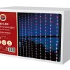 Curtain Lights>Christmas World Led Pink And White Waterfall Curtain (1.2 X 2M)
