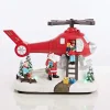 3D & 2D Displays>Christmas World Led Santa Helicopter Spinning Propeller