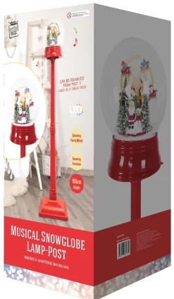 3D & 2D Displays></noscript>Christmas World Led Snow Globe Pole With Music And Movement (1.5M)