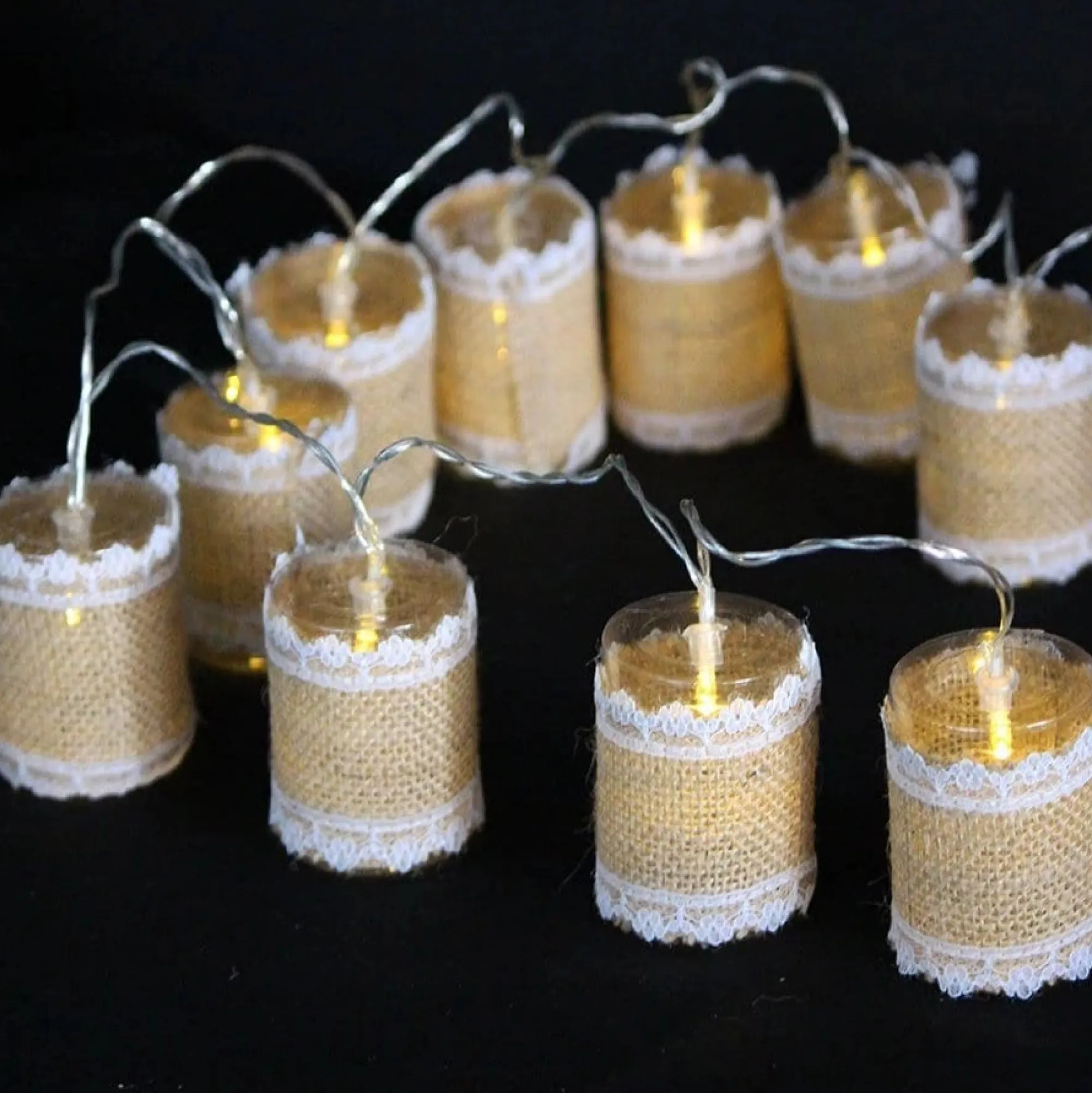 Battery Operated Lights>Christmas World Led Vintage Lanterns (10Pc)