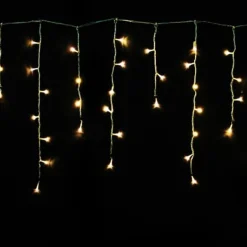 Icicle Lights>Christmas World Led Warm White Icicle Lights (10M)
